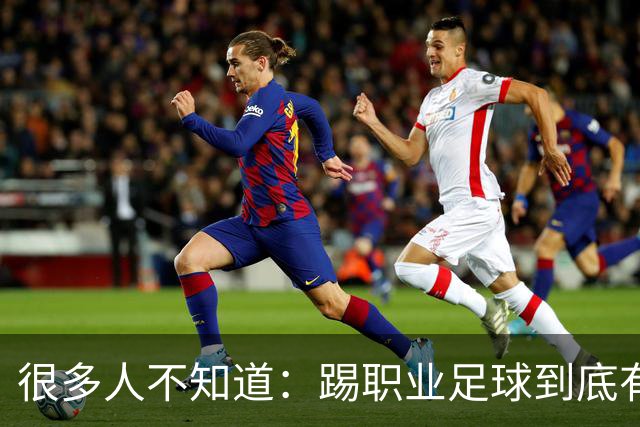 很多人不知道：踢职业足球到底有多难？天赋仅仅只是入场券！